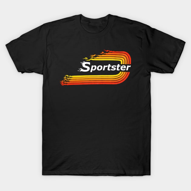 Flaming Scootch T-Shirt by motomessage